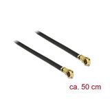 (€13,80*/1m) 0.50m Delock Koaxial Antennenkabel MHF IV/HSC (€13,80*/1m) 0.50m Delock Koaxial Antennenkabel MHF IV/HSC