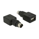 Delock Adapter PS/2 St > USB-A Bu