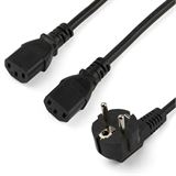 (€6,45*/1m) 2.00m Startech Kaltgeräte Y-Kabel CEE7 Stecker (€6,45*/1m) 2.00m Startech Kaltgeräte Y-Kabel CEE7 Stecker