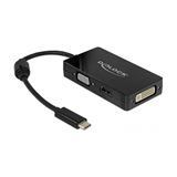 Delock Adapter USB Type-C Stecker > VGA / HDMI / DVI Buchse schwarz Delock Adapter USB Type-C Stecker > VGA / HDMI / DVI Buchse schwarz