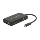 Delock Adapter USB Type-C Stecker > VGA / HDMI /DVI/ DisplayPort Delock Adapter USB Type-C Stecker > VGA / HDMI /DVI/ DisplayPort