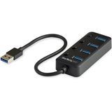 STARTECH 4 Port USB3.0 Hub - 4xUSB-A mit individuellen