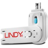Lindy Schl&uuml;ssel f&uuml;r USB Port Schloss blau