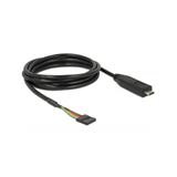 Delock Konverter 63913 USB/C 2.0 St > LVTTL 3.3V 6Pin 2.0m Delock Konverter 63913 USB/C 2.0 St > LVTTL 3.3V 6Pin 2.0m