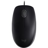 Logitech B110 Maus USB schwarz (kabelgebunden)