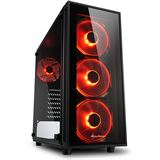 Sharkoon TG4 Red mit Sichtfenster Midi Tower ohne Netzteil schwarz Sharkoon TG4 Red mit Sichtfenster Midi Tower ohne Netzteil schwarz