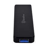 Silverstone SST-MS09B, M.2 SSD auf USB-A 3.1 Gehäuse, schwarz Silverstone SST-MS09B, M.2 SSD auf USB-A 3.1 Gehäuse, schwarz