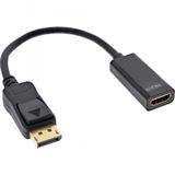 InLine DisplayPort zu HDMI Adapterkabel mit Audio, DisplayPort