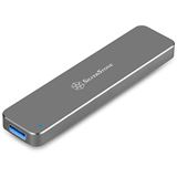 Silverstone SST-MS09S, M.2 SSD auf USB-A 3.1 Gehäuse, silber Silverstone SST-MS09S, M.2 SSD auf USB-A 3.1 Gehäuse, silber
