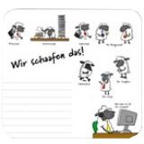 RNK Verlag Mousepad Block "Wir schaafen das!" 240 x 220 mm