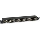 Equip Patchpanel 48x RJ45 Cat6 19" 1HE schwarz