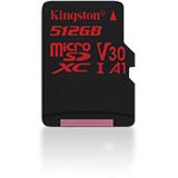 512GB Kingston microSDXC Canvas React 100R/80W U3 UHS-I V30 A1