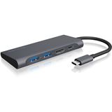 ICY BOX IB-DK4022-CPD USB Type-C Notebook DockingStation Aluminium ICY BOX IB-DK4022-CPD USB Type-C Notebook DockingStation Aluminium