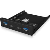 Icy Box IB-HUB1416-i3 Frontalpanel mit Type-C 2x USB 3.0 und Type-A Icy Box IB-HUB1416-i3 Frontalpanel mit Type-C 2x USB 3.0 und Type-A