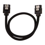 Corsair Premium Sleeved SATA-Kabel 30cm, schwarz