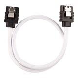 Corsair Premium Sleeved SATA-Kabel 30cm, weiss