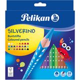 Pelikan Dreikant-Buntstifte Silverino dünn, 24er Kartonetui