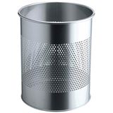 Durable Papierkorb Metall rund 15L Perforation 165mm silber Durable Papierkorb Metall rund 15L Perforation 165mm silber