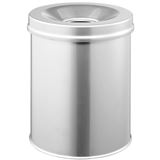Durable Papierkorb Safe rund 15 Liter silber