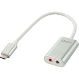 Lindy Konverter USB Typ C auf 3.5mm Audio und Mikrofon
