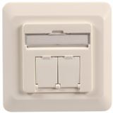 EFB Elektronik Datendose Cat.6A rechts/links,Unterputz,2xRJ45, weiss EFB Elektronik Datendose Cat.6A rechts/links,Unterputz,2xRJ45, weiss
