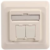 EFB Elektronik Datendose Cat6 250MHz, oben unten, weiss