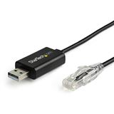 Startech 1,8m Cisco Console Cable USB to RJ45- Rollover Kabel - Startech 1,8m Cisco Console Cable USB to RJ45- Rollover Kabel -