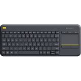 Logitech Wireless Touch Keyboard K400 Plus - FR-Layout, schwarz
