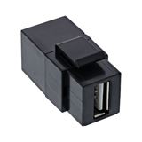 InLine USB 2.0 Keystone Snap-In Einsatz, USB-A Buchse / Buchse, InLine USB 2.0 Keystone Snap-In Einsatz, USB-A Buchse / Buchse,