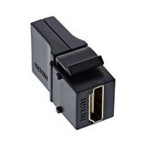 InLine HDMI Keystone Snap-In Einsatz 4K/60Hz, HDMI A Buchse/Buchse, InLine HDMI Keystone Snap-In Einsatz 4K/60Hz, HDMI A Buchse/Buchse,