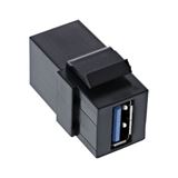 InLine USB 3.0 Keystone Snap-In Einsatz, USB-A Buchse / Buchse, InLine USB 3.0 Keystone Snap-In Einsatz, USB-A Buchse / Buchse,