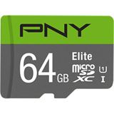 64GB PNY Micro SD Card Elite HC Class 10 UHS I U1 SD adapter 64GB PNY Micro SD Card Elite HC Class 10 UHS I U1 SD adapter