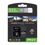 512GB PNY Micro-SD Card Pro Elite Class 10 XC UHS I U3 A1 V30 SD 512GB PNY Micro-SD Card Pro Elite Class 10 XC UHS I U3 A1 V30 SD