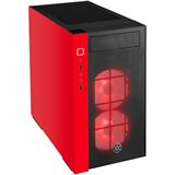 Silverstone Redline RL08 RGB Mini-Tower, TG - window schwarz/rot Silverstone Redline RL08 RGB Mini-Tower, TG - window schwarz/rot