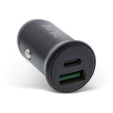 InLine USB KFZ Stromadapter Power Delivery, USB-A + USB Typ-C, schwarz InLine USB KFZ Stromadapter Power Delivery, USB-A + USB Typ-C, schwarz