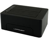 LC-Power LC-DOCK-C USB3.1 Dual Bay Dockin f&uuml;r 2,5" &