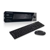 Conceptronic Wireless Keyboard+Mouse,PT, schwarz