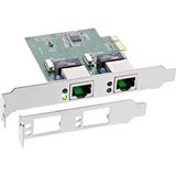 InLine Dual Gigabit Netzwerkkarte, PCI Express, 2x 1GBit/s, PCIe x1, InLine Dual Gigabit Netzwerkkarte, PCI Express, 2x 1GBit/s, PCIe x1,