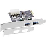 InLine Schnittstellenkarte, 2x USB 3.0, PCIe, inkl. Low-Profile InLine Schnittstellenkarte, 2x USB 3.0, PCIe, inkl. Low-Profile