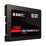 512GB EMTEC X160 SSD Power Plus 2.5" (6.4cm) SATA 6Gb/s 3D NAND