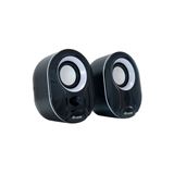 Equip Stereo 2.0 Lautsprecher f. Notebook u. PC, schwarz/weiss Equip Stereo 2.0 Lautsprecher f. Notebook u. PC, schwarz/weiss