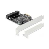 Delock PCI Express Karte zu 2 x intern USB 3.0 Pfostenstecker Delock PCI Express Karte zu 2 x intern USB 3.0 Pfostenstecker