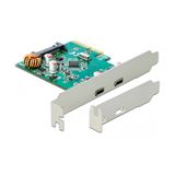Delock PCI Express x4 Karte - 2 x extern USB 10 Gbps (USB 3.1 ) USB