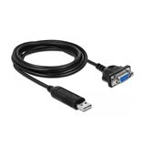 Delock Adapter USB 2.0 Typ-A zu 1 x Seriell RS-232 DB9 Buchse Delock Adapter USB 2.0 Typ-A zu 1 x Seriell RS-232 DB9 Buchse