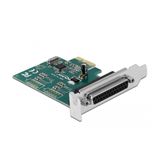 DeLock seriell/parallel PCI-E Karte - 1x parallel