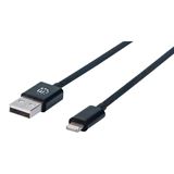 Manhattan Lightning Kabel USB-A St. auf Lightning-St. 1,8m Manhattan Lightning Kabel USB-A St. auf Lightning-St. 1,8m