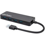 Manhattan 4-Port USB 3.2 Gen 1 Hub USB-A St./ 4x A-Buchse