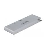 Delock 3 Port Hub und 2 Slot Card Reader f&uuml;r MacBook mit PD 3.0