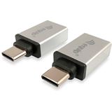 Equip USB Kabel C -> A Adapter, silber