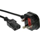 (€3,83*/1m) 1.80m InLine Stromkabel Stecker England auf (€3,83*/1m) 1.80m InLine Stromkabel Stecker England auf
